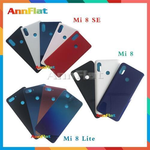 High Quality For Xiaomi Mi 8 / Mi8 Lite / Mi 8SE Back Housing Battery Cover Door Rear Cover Glass with Adhesive Replacement