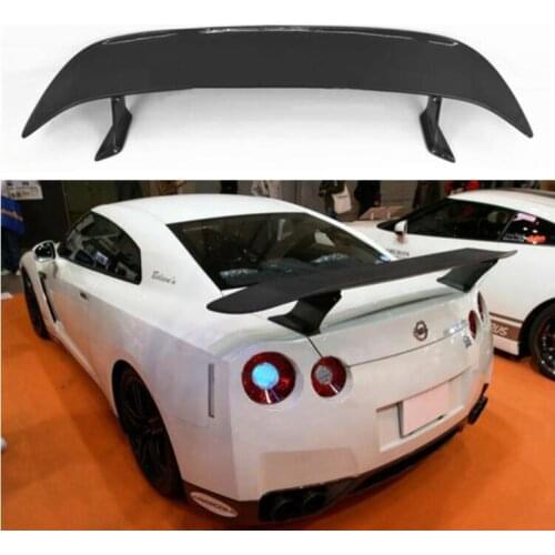 High Quality ESPRIT GT STYLE REAL CARBON FIBER REAR WING TRUNK LIP SPOILER FOR NISSAN GT-R GTR R35 2008-2021
