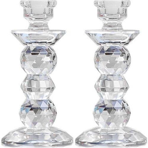 High Quality Crystal Candlestick Luxury K9 Crystal Wedding Deco Candle Holder Handmade Glass Candle Holder Home Decorative