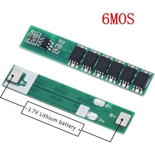 1S 7.5A 10A 15A 3.7V Li-ion 3 4 6MOS BMS PCM Battery Protection Board PCM for 18650 Lithium Lion Battery