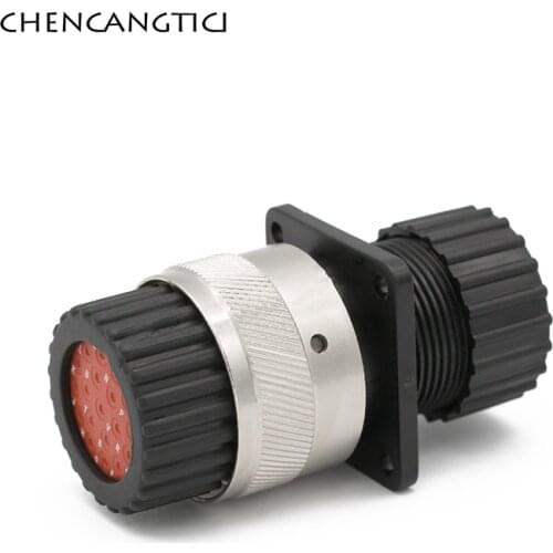 1 Set 19 Pin Automotive Aviation Connector ITT Neptune Waterproof Circular Plug With Shell 192900-0078 192900-0057 192900-0353