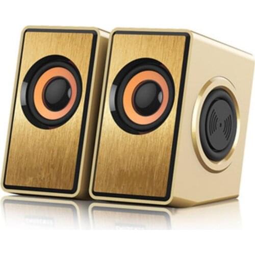 1 Pair USB 3.5mm Computer Speaker Deep Bass Sound Loudspeaker USB Mini Audio Speakers for Desktop Computer Loudspeakers Speaker