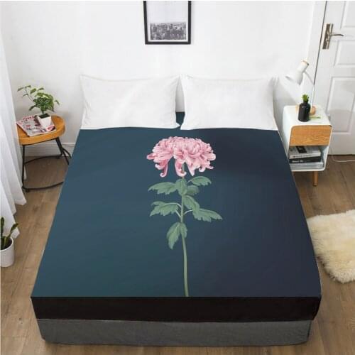 1PC Fitted Sheets Mattress Cover With Elastic Band 3D Bedsheet Linens 180x200 150x200 Bed Sheet Customize any size design
