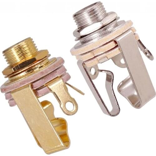 2Pack 1/4" Mono Plug Input For Electric Guitar Pickup Plug Output 6.35mm Plug