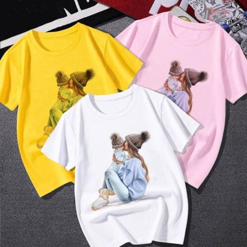 2021 Summer Fashion Family Look T-Shirt Super Mom & Daughter & Son Print Boy Boy Girl Mothers Day Gift Clothes Kids Top