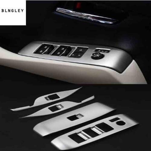 4pcs/lot Car sticker ABS car window lift panel decoration cover for 2015-2019 Toyota Alphard car accessories