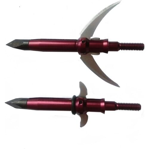6/12 pcs Archery Blade Broadhead Fixed 2 Blade Broadhead Stainless Steel 100 Grain For Hunting Shooting Accessories