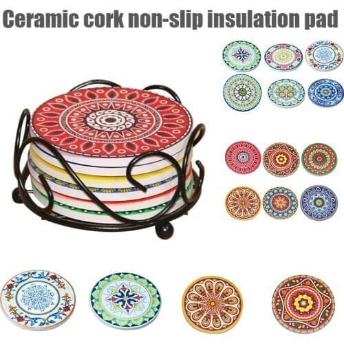 6pcs Premium Design Coasters for Glasses Cups Vases Candles on Your Wood Glass or Stone Dining Table Best Price