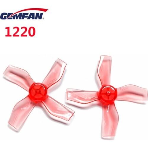 8Pairs 16pcs Gemfan 1220 1.2x2.0x4 31mm Shaft 1mm Hollow cup brushless motor 4-Blade CCW/CW propeller RC Drone airplane parts