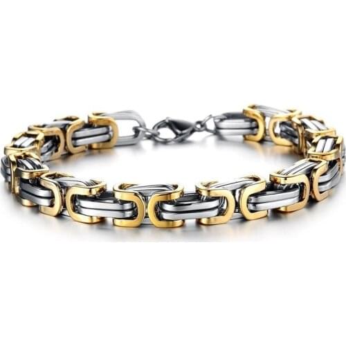 Bracelets For Men 2021 Trend Hand Chain Homme Bangles Stainless Steel Man Accessories Goth Punk Party Mens Bracelets Jewelry