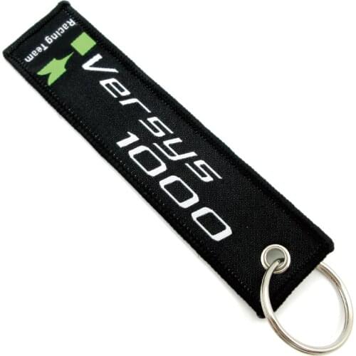 Motorcycle Embroidery Strap Keyrings Key Chain Keychains Accessories For Kawasaki Ninja Versys 1000 2015-2019 2020 2021 Key Ring
