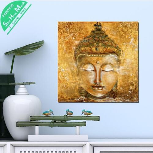 1 Piece HD Buddha Canvas Art Printed Canvas Wall Art Posters and Prints Poster Painting Framed Artwork Room Decoration