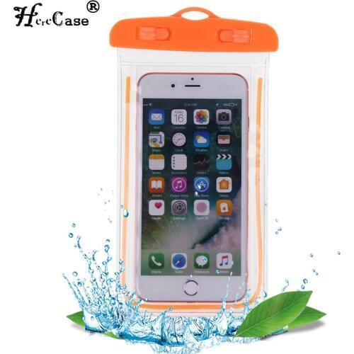 HereCase 5.5 inch Waterproof Bag Mobile Phone Pouch Underwater Dry Case Cover For Canoe Kayak Rafting Swimming Drifting