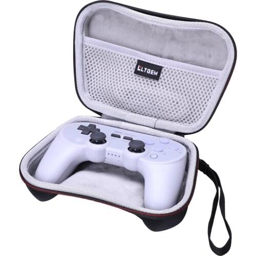 LTGEM Black EVA Hard Case for 8Bitdo Sn30 Pro+ Bluetooth Gamepad (Sn Edition) - Nintendo Switch
