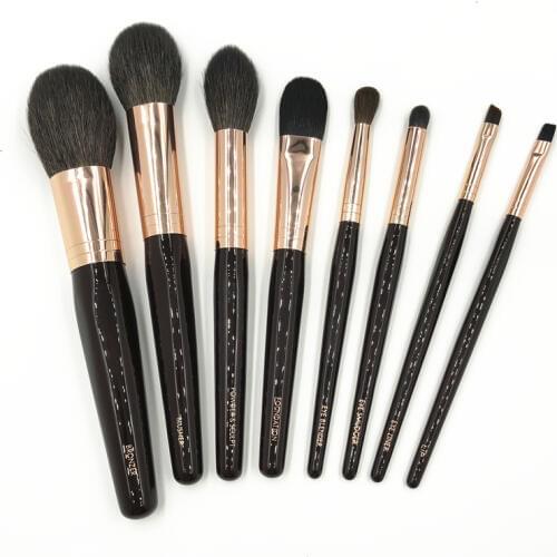 CT Brand 8Pcs Makeup Brushes Set High Quality Goat Hair Bronzer Powder Blusher Eye Blender Smudger Eyeliner Lip Brush with Box