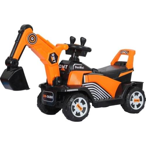 Childrens electric excavator can sit on peopleengineering vehiclesbaby electric toysfour-wheel skating vehicles electric cars