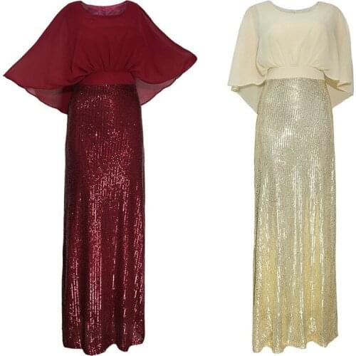 Long Ankara African Sequin Dresses Clothes Kenya South Africa Night Dress Women Vestidos De Fiesta De Noche