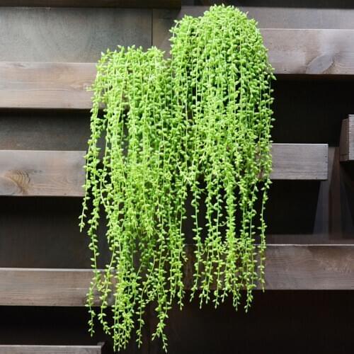 78/90cm Artificial Green Plants Hanging Ivy Leaves Radish Seaweed Grape Fake Flowers Vine Home Garden Wall Party Decoration