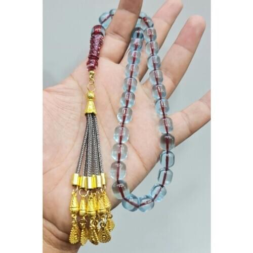 Islamic Tasbih Muslim Rosary Beads 33 Prayer Rosary For Men Bracelet For Men Accessory amber oltu amber stone Handmade Turkey