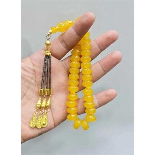 Islamic Tasbih Muslim Rosary Beads 33 Prayer Rosary For Men Bracelet For Men Accessory amber oltu amber stone Handmade Turkey