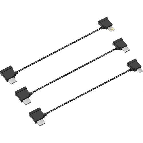 Remote Control Data Cable For DJI Mavic Air 2 Drone 16cm/30cm IOS Micro Android Type-c Cable Connect Phone Tablet Connector Line