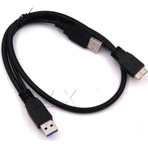 USB 3.0 data Cable to USB3.0 HDD Data Transfer Cable A Male to Micro B Extension Cord for PC Laptop Extend Connector