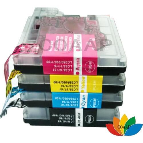 4 Ink cartridge for Compatible LC980BK / LC980C / LC980M / LC980Y Brother MFC-490CN MFC-990CW MFC-990C MFC-5490C Printer