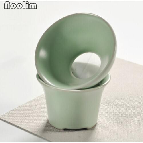 Ceramic Tea Strainer Handmade Retro Kung Fu Drinkware Creative Porcelain Leak Filter Household Tea Accessories Teahouse Tools