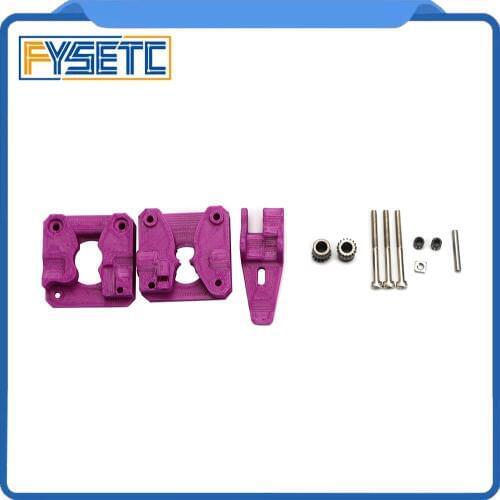 1set Purple Drivegear Kit Dual Drive Gear Extruder Kit Cloned Btech Upgrade For Prusa i3 3D Printer Gear Mini Bowden Extruder