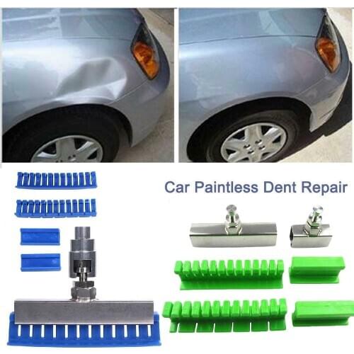 Car Paintless Dent Removal Repair Kit Repair Blue/Green Pull Row for Dent Hail Dent Repair Tools Kit Long Dent Repair Tools
