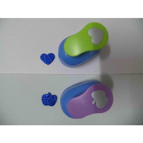 2pcs(2.5cm) heart and apple shape craft punch set Punch Craft Scrapbooking school Paper Puncher eva hole punch free shipping