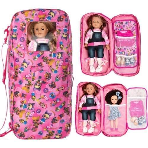 2020 New Baby backpack Doll clothes Wear fit 43cm/18inch Baby Doll, Children best Birthday Gift(only sell bag)