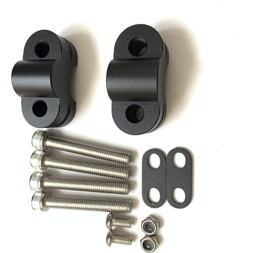 Fit for KAWASAKI Z900 2020-on Handlebar Risers Height up Adapters Aluminum Alloy Height up 20mm CNC Blasting Black