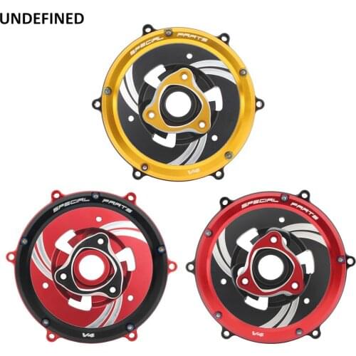 Clear Clutch Cover Engine Racing Spring Retainer R Protector Guard for Ducati Panigale V4 V4s V4 speciale 18-2019 Pressure Plate