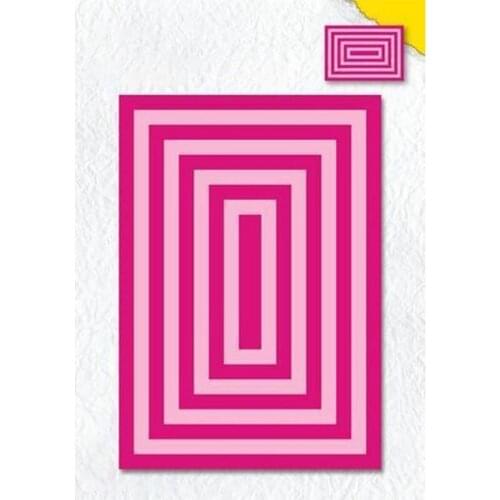 Rectangular Cutting Decorative Board Cutting Dies Scrapbook Dariy Decoration Stencil Embossing Template DIY Greeting Card Handma