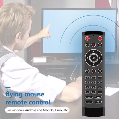 Air Mouse Gyro Remote Control T1 Pro 2.4G Voice Control 29 Keys Wireless Mini for Household Television Seeing Decoration