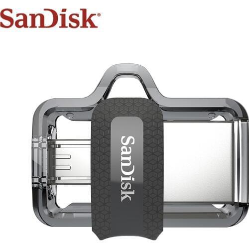 Original SanDisk USB 3.0 pen drive Dual OTG usb flash drive DD3 32GB 64GB 128GB pendrive for all Android Phone/Table PC