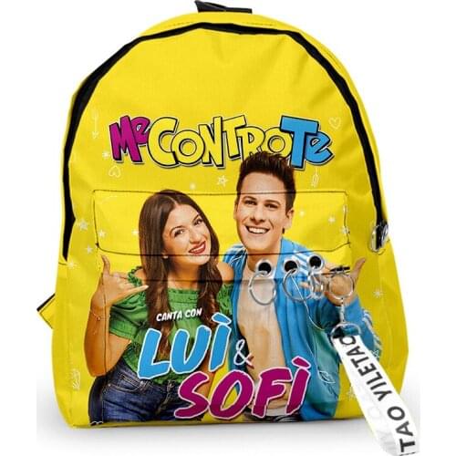 Cartoon Me contro Te School Bags Travel Bags Boys Girls Cute Small Bags 3D Print Oxford Waterproof Key Chain Notebook Backpacks