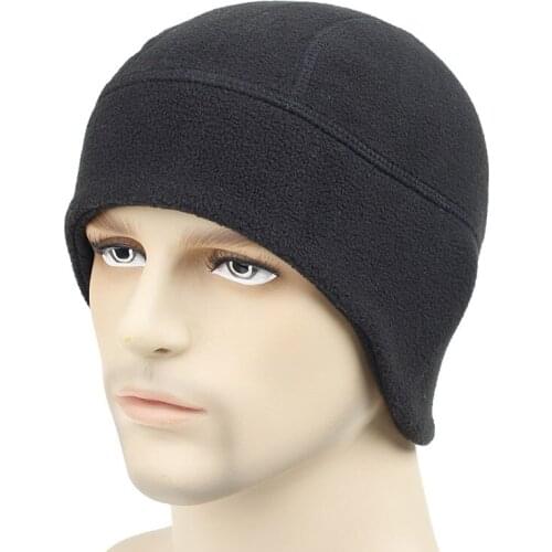 Sparsil Man Winter Warm Fleece Beanies Hat Thermal Windproof Ear Protection Cap Lady Outdoor Cycling Sport Skullies Unisex