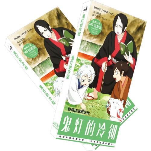 180pcs/Set Hoozuki no Reitetsu Postcard/Greeting Card/Message Card/Christmas and New Year gifts