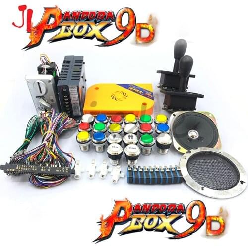 2500 in 1 pandora box 9d arcade diy happ joystick,power,acceptor,speaker and net,5v LED buton ,jamma cable,pandora box kit