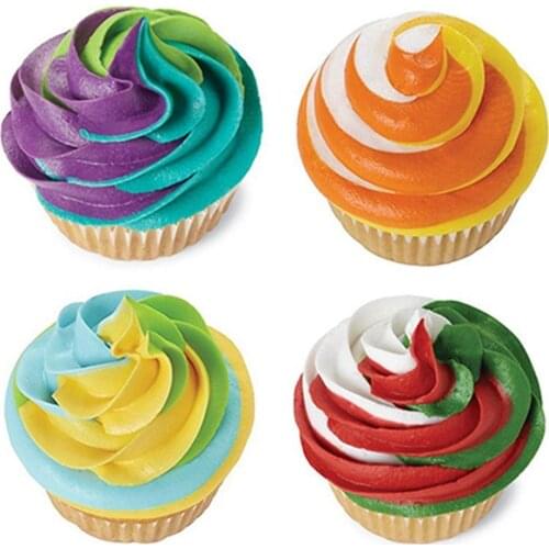 3 Hole 3 Color Cake Dessert Decorators Icing Piping Bag Cream Pastry With Nozzles Converter DIY Baking Ice Cream Making Tools