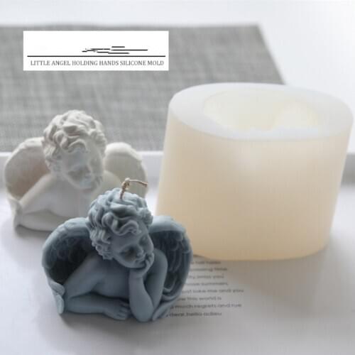3D Angel Silicone Mold Baking Biscuit Mold Plaster Candle Mold Aromatherapy DIY Material Handmade Soap Mold