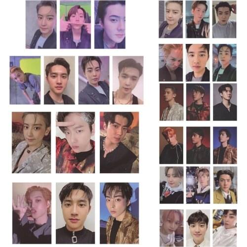 6/7Pcs Kpop EXO New Album DON'T FIGHT THE FEELING LOMO Card Self Made Ppaer Cards Postcards Signature Cards