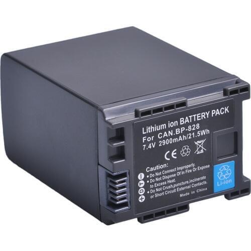 1Pcs 2900mAh BP-828 BP828 Camera Battery for Canon VIXIA GX10, XF400, XF405 HFG20, HFG30, HFG40, HFM41, HFM400, HFS21, HFS30