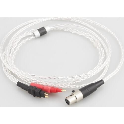 Audiocrast 8Cores OCC Wire HIFI Upgraded Cable For hd600 hd650 hd660s hd580 HEADPHONE with 4pins mini xlr plug