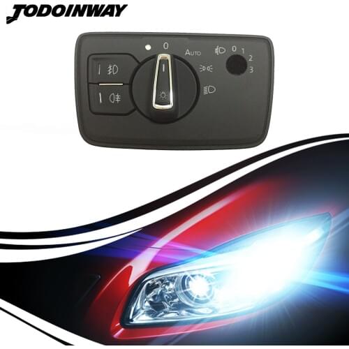 Car automatic headlight switch light sensor for passat b8 2016 to 2019 coming and leaving home control button foglamp module kit