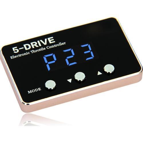 Auto modified parts Pedal booster Car throttle controller golden metal frame black screen blue LED for Maserati GT auto parts