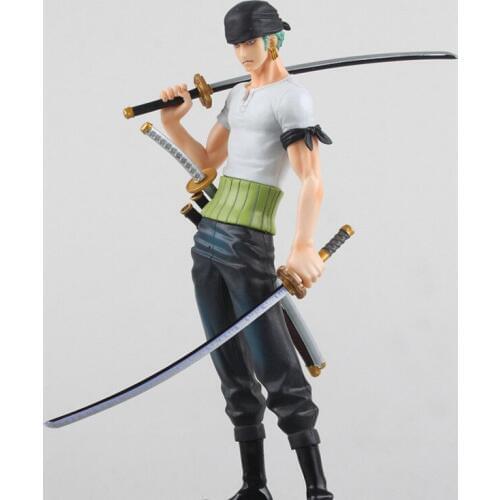 Free Shipping Cute One Piece Action Figure PVC Toy for Children can change head in box 24cm