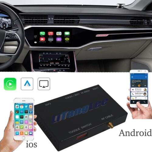 Car Camera Carplay Decoder Adapter For Audi A6 S6 C8 4K MIB 2 2018~2021 Mirror Link Display Android Auto Play 360 BirdView